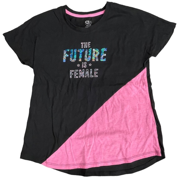 Girls size Xl cheetah & shamrock leggings & 3 shirts bundle - Picture 10 of 13